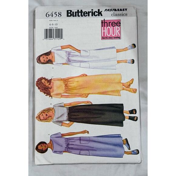 4 Vintage Sewing Patterns Vogue & Butterick Dresses Skirts Tops Jackets Bundle - Picture 5 of 9